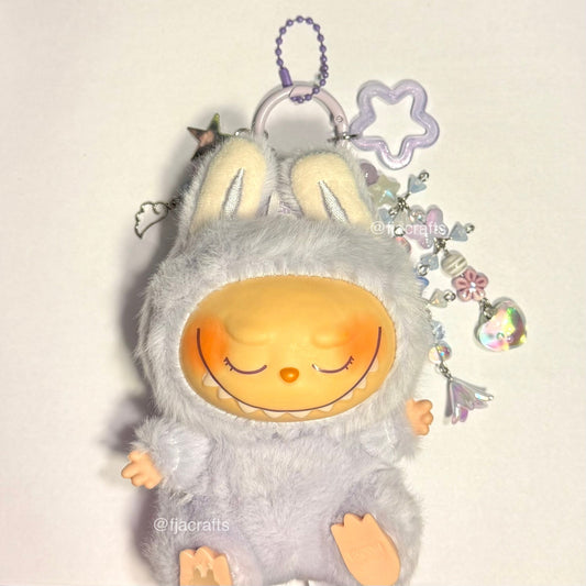 (Copy) Pocha and T. Sam Yummy Sweets Cute Kawaii Beaded Keychain Bag Clip | blue, pink, dango, candy FJA Crafts