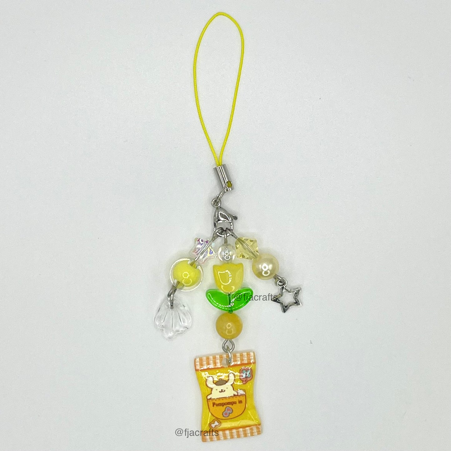 Kawaii Friends Characters Phone Charms | rainbow, red, pink, blue, purple FJA Crafts
