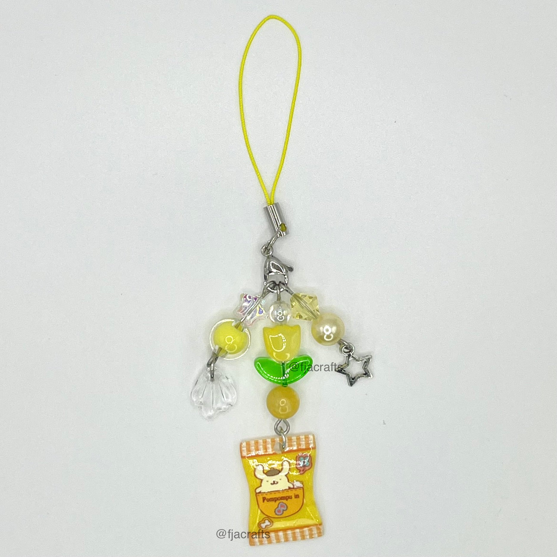 Kawaii Friends Characters Phone Charms | rainbow, red, pink, blue, purple FJA Crafts