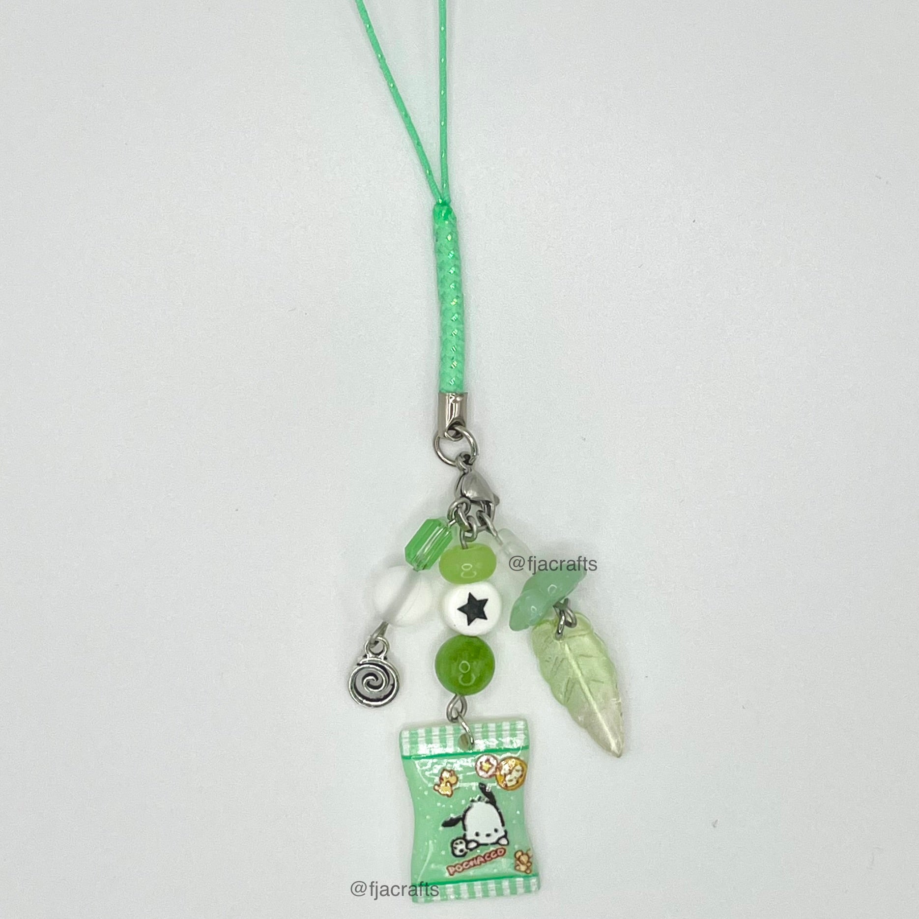 Kawaii Friends Characters Phone Charms | rainbow, red, pink, blue, purple FJA Crafts