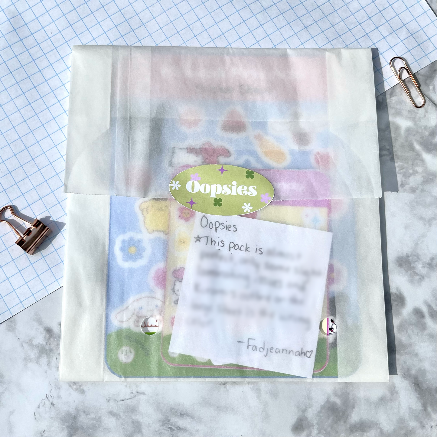 Oopsies Stickers & Sticker Sheets FJA Crafts