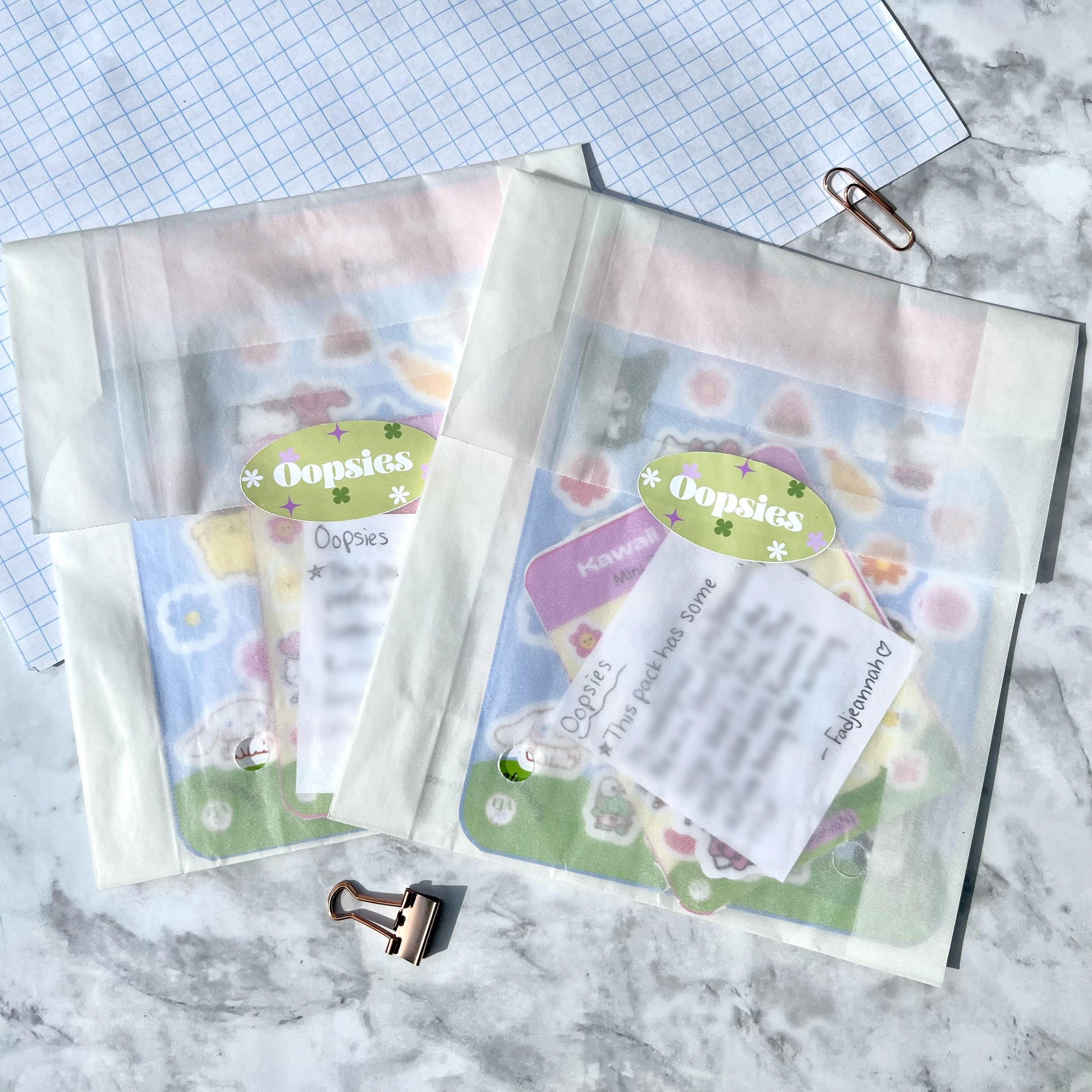 Oopsies Stickers & Sticker Sheets FJA Crafts